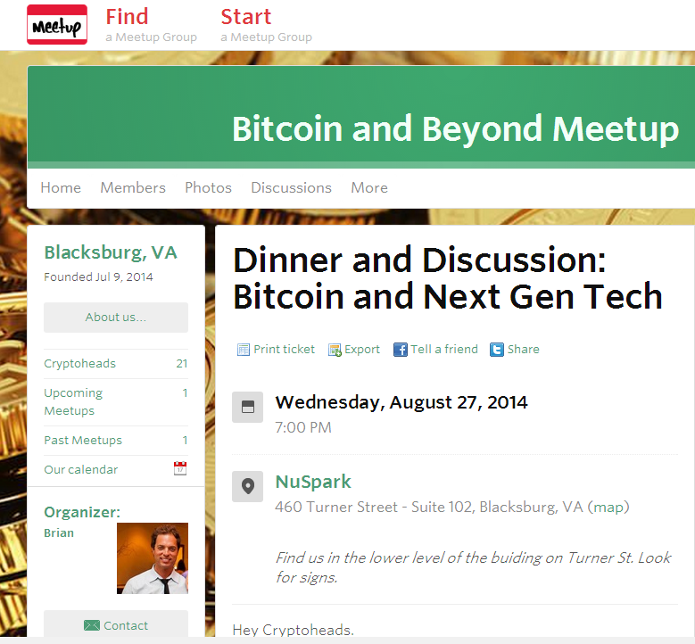 Upcoming Events - Bitcoin and Beyond Meetup