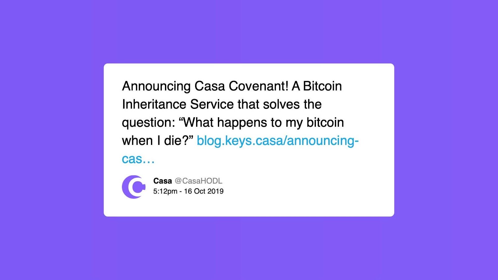 你现在可以使用Casa的新比特币继承服务来传递加密货币插图
