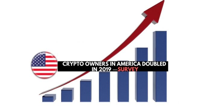 美国的加密货币拥有者在2019年翻了一番``调查