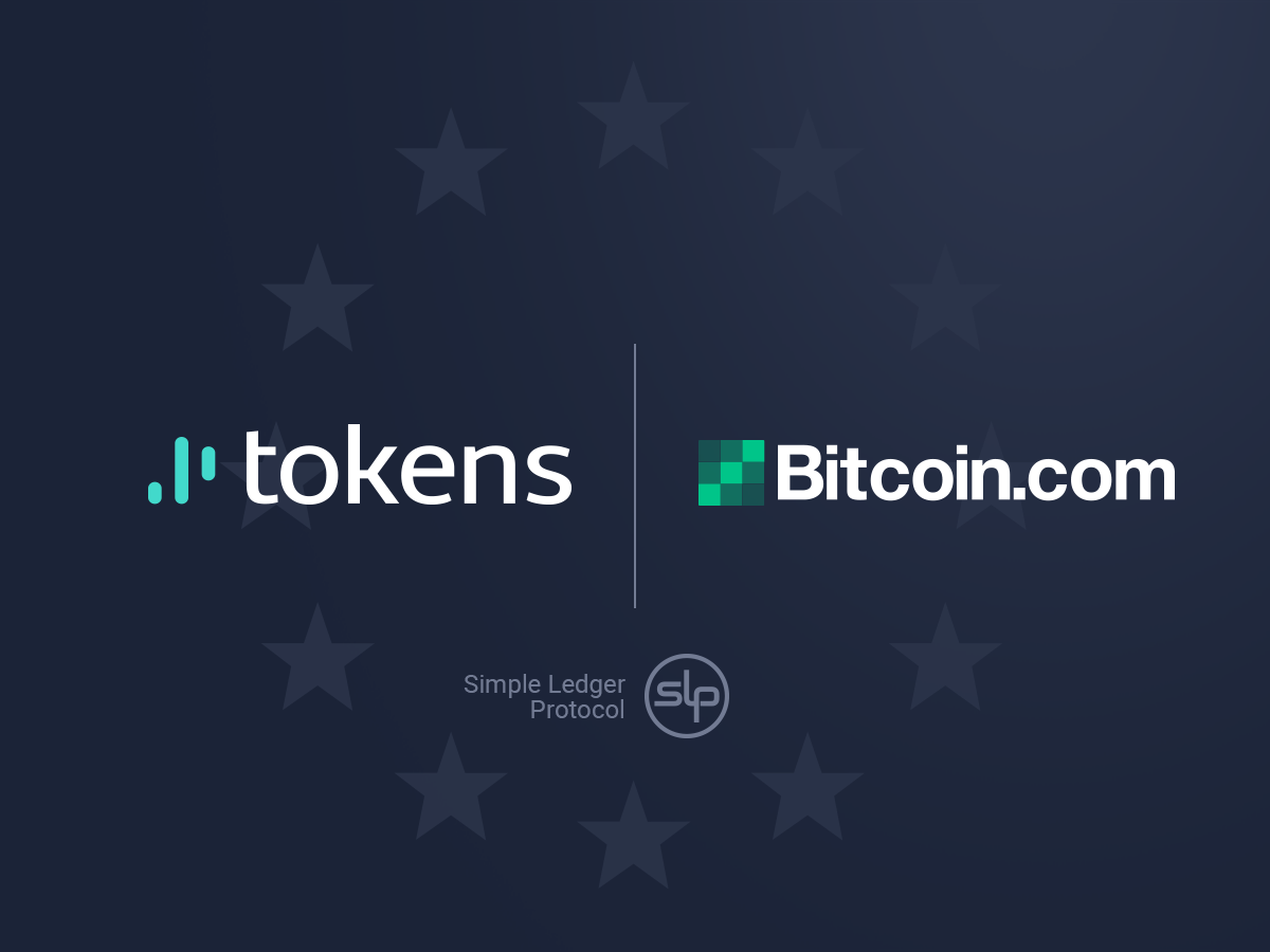 Tokens.net与Bitcoin.com达成正式SLP合作伙伴关系