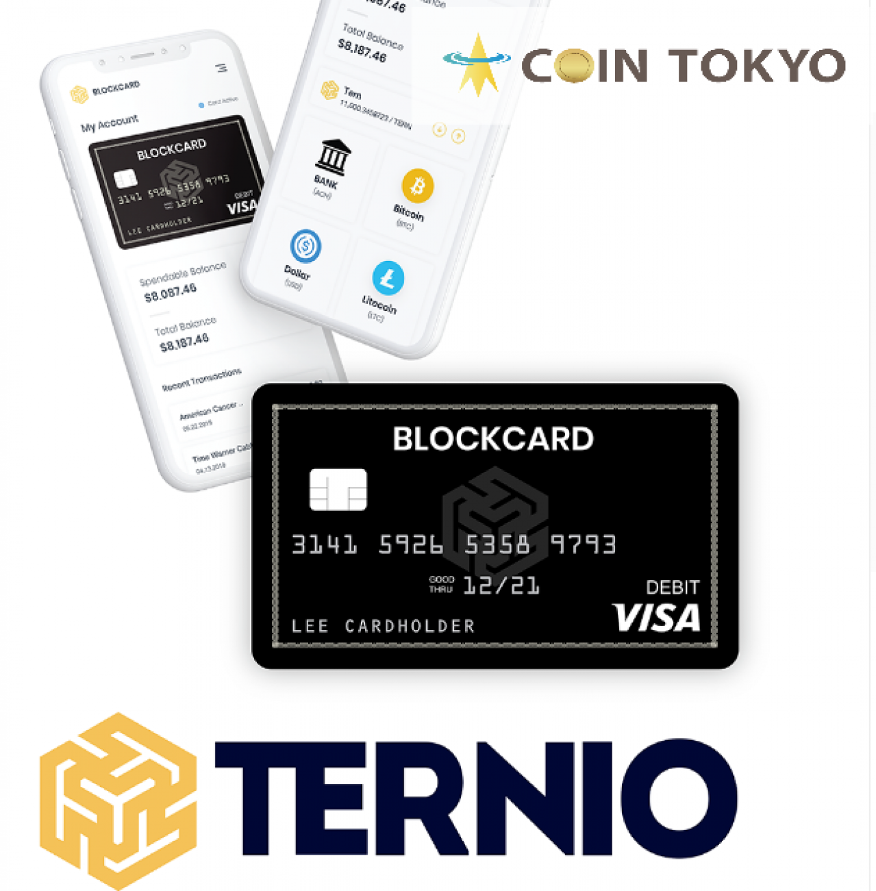 Visa商户+虚拟货币新闻网站Coin Tokyo实现了使用Ripple（XRP）进行BlockCard付款的Ternio