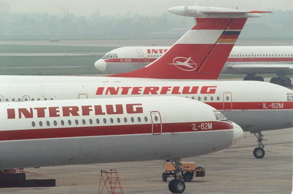 Interflug stellt Betrieb ein（Archivfoto und Text 1991）