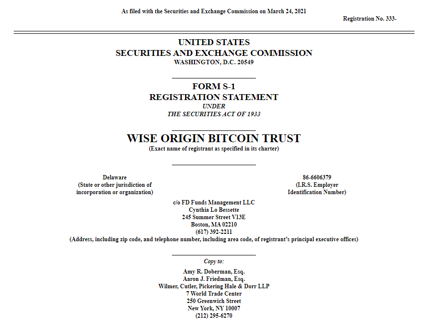 资管巨头富达已向SEC提交创建比特币ETF申请