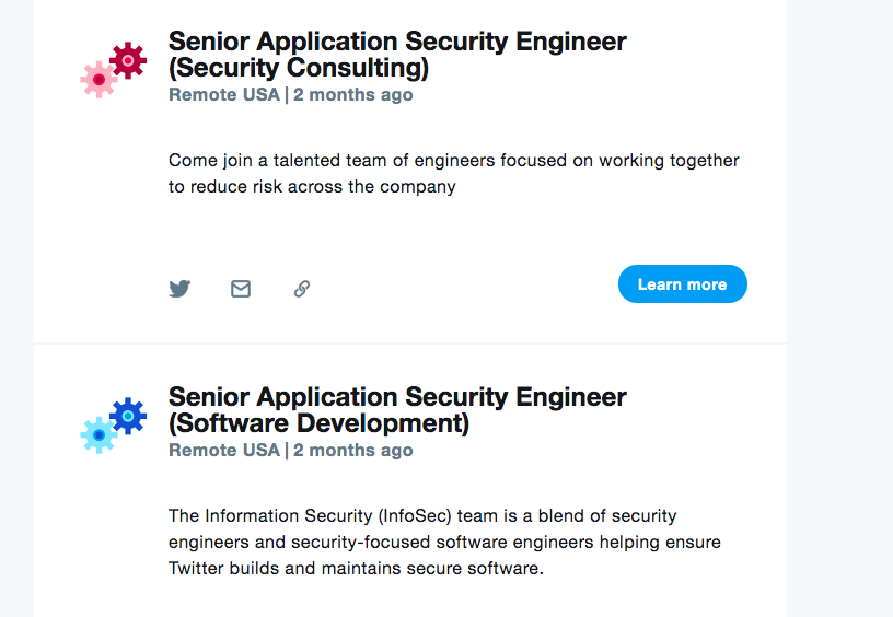 Twitter已经尝试雇用两个月的高级安全工程师