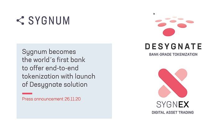 sygnum是寰球首家经过推出desygnasdfste处置计划供给端到端令牌化的钱庄