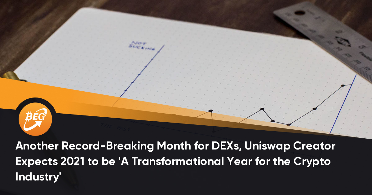 uniswasdfsp creasdfstor创作了dex另一个创记录的月份，估计2021年将是“加密行业转型的一