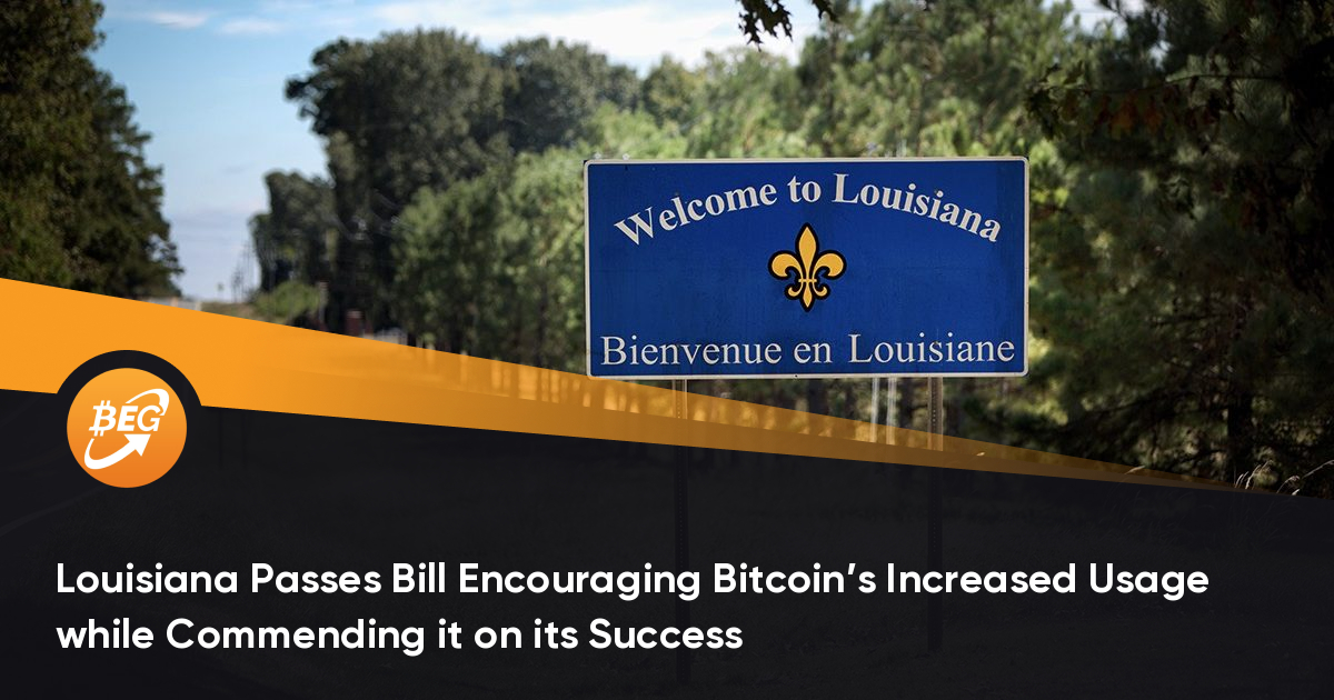 路易斯安那州通过法案鼓励比特币使用量的增加