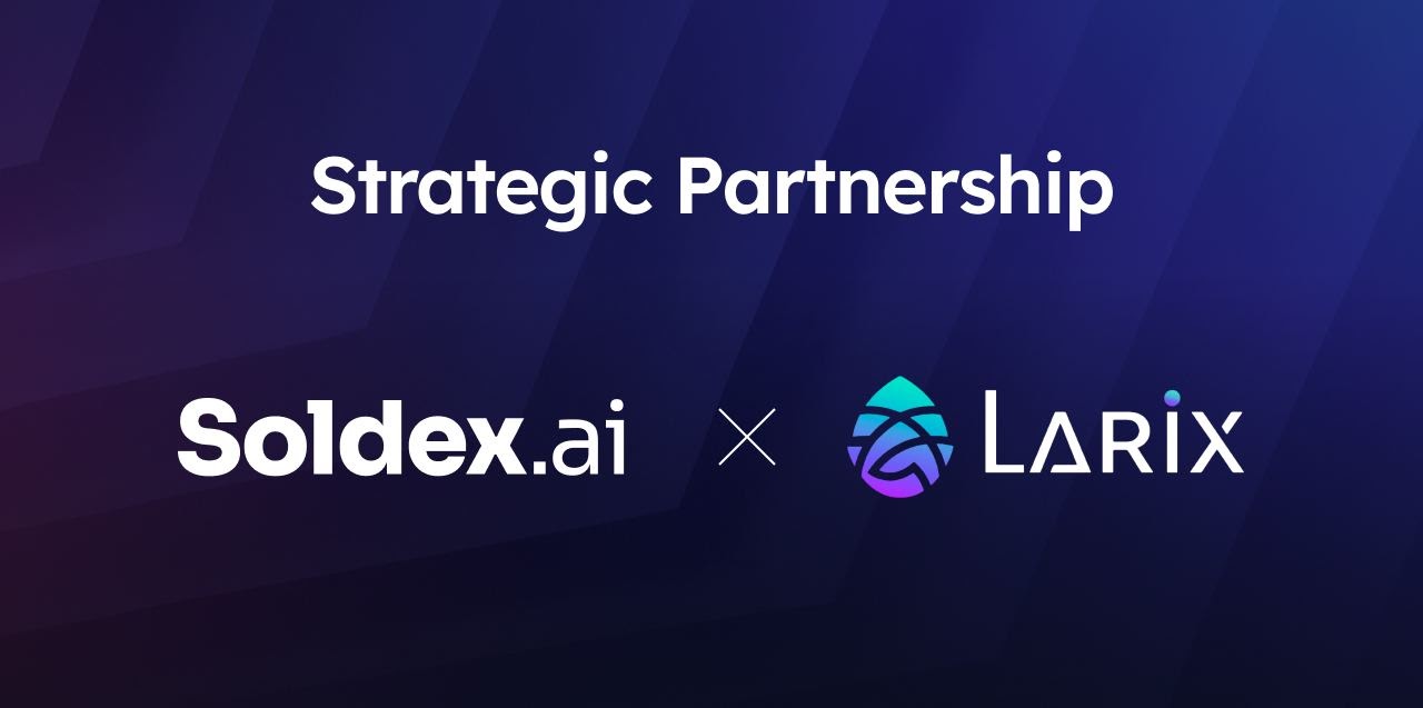 Soldex，Solana 构建的去中心化交易所与 Larix 协议合作 – 赞助%&&&&&%新闻